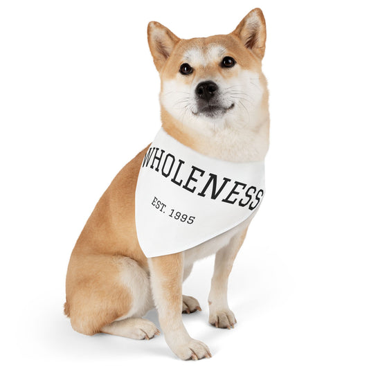 Pet Bandana: "Wholeness Est. 1995" Collar Bandana for Dogs & Cats