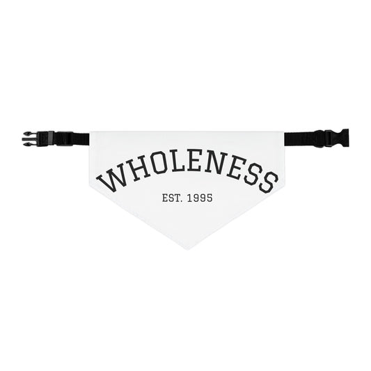Pet Bandana: "Wholeness Est. 1995" Collar Bandana for Dogs & Cats