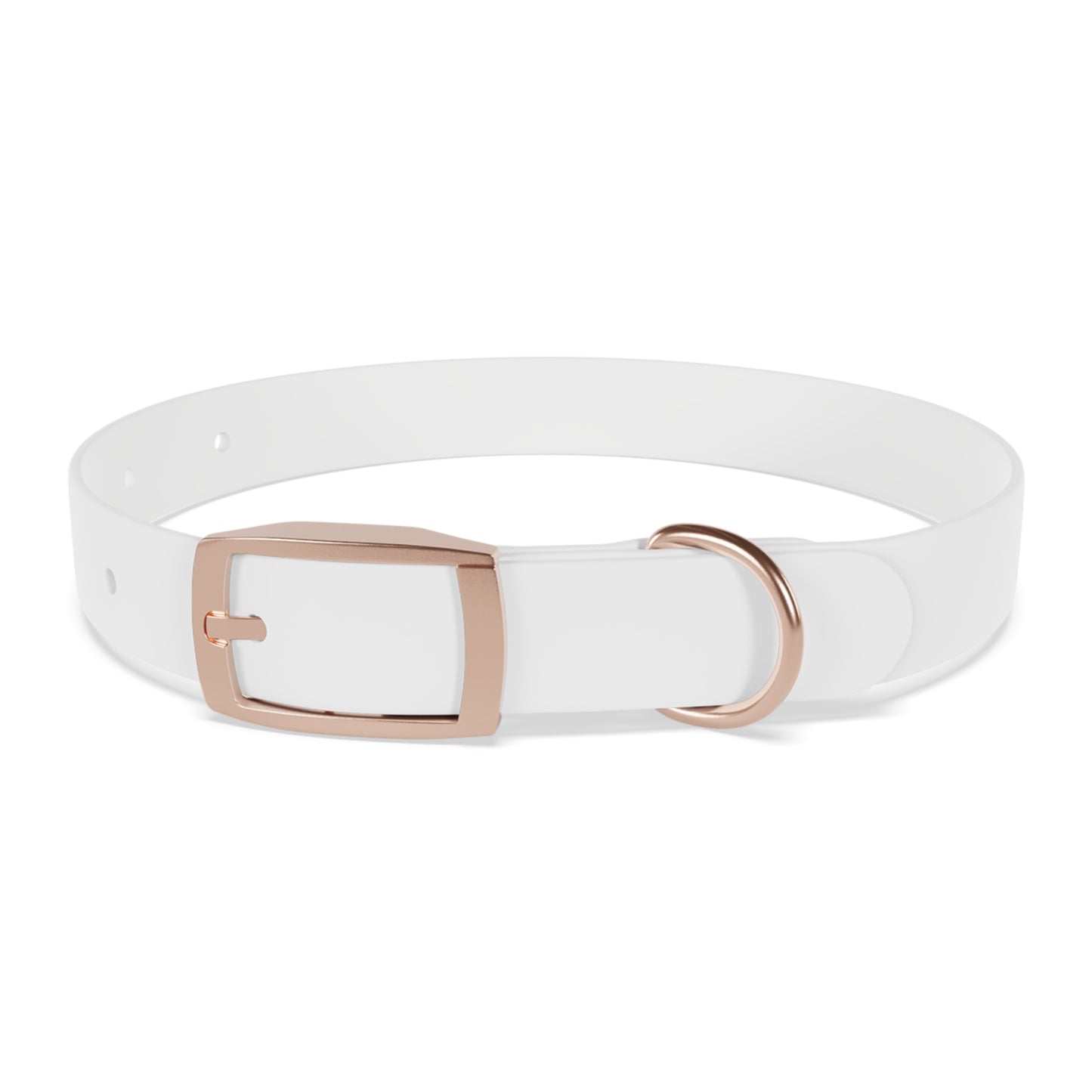 Do Good Dog Collar — Minimalist White Pet Collar with Repeating 'do good' Text
