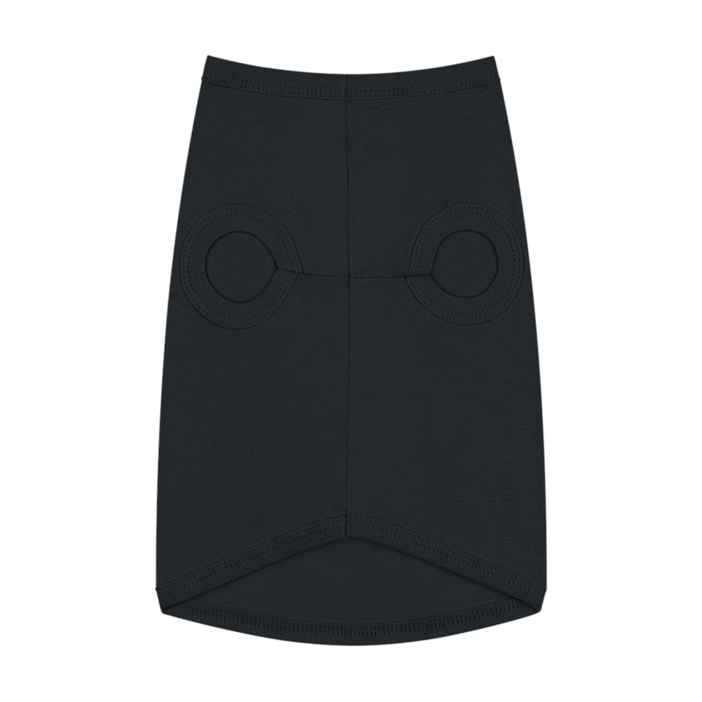 Black Pet Tank Top — Minimal 'Real Apparel Co.' Dog Shirt