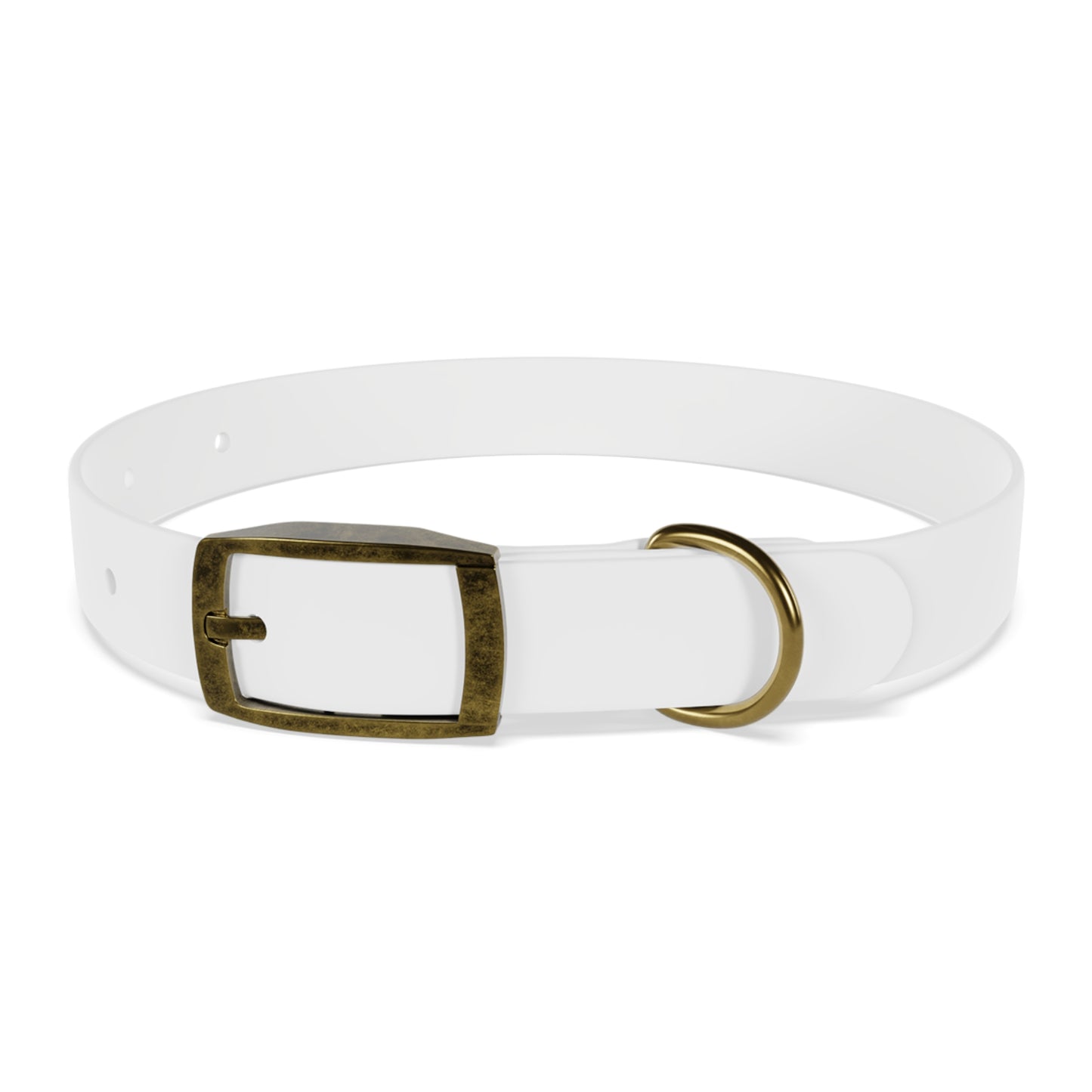 Do Good Dog Collar — Minimalist White Pet Collar with Repeating 'do good' Text