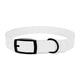 Do Good Dog Collar — Minimalist White Pet Collar with Repeating 'do good' Text
